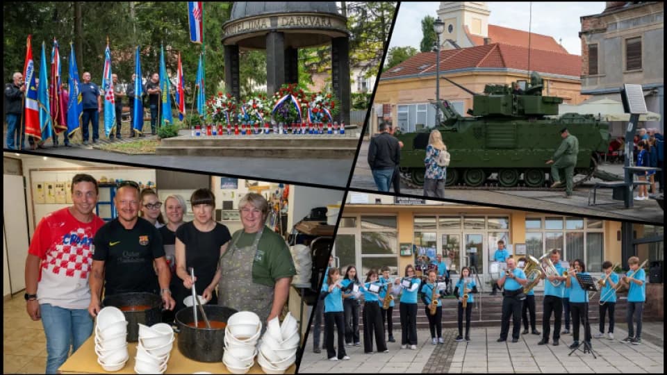 FOTO Dan branitelja u Daruvaru: Izložba vojne opreme, komemoracija, sportske igre i koncert
