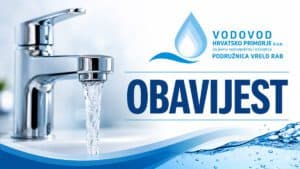 Službena obavijest: Voda za ljudsku potrošnju na otoku Rabu potpuno je sigurna i ispravna za piće