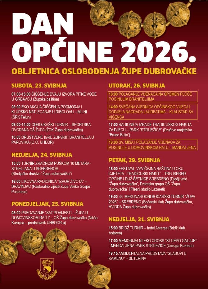 Višednevni program u sklopu Dana Općine Župa dubrovačka