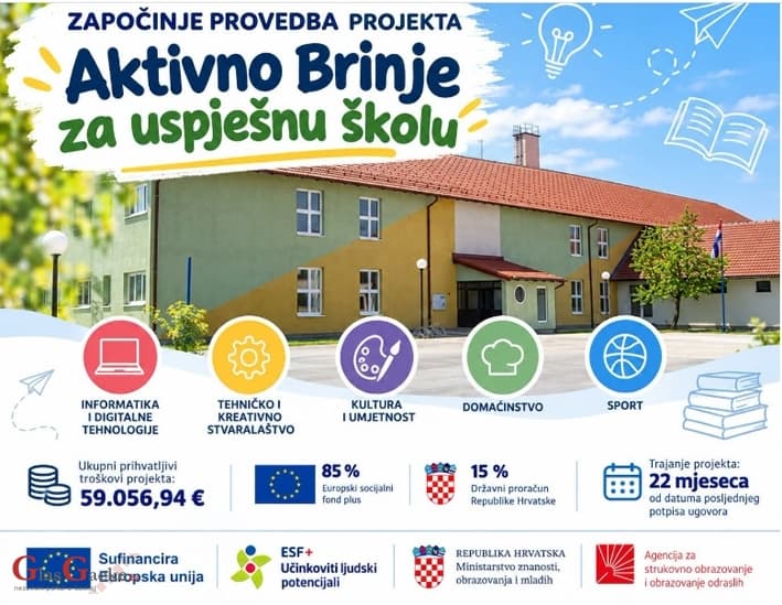 Započinje provedba projekta 'Aktivno Brinje za uspješnu školu'