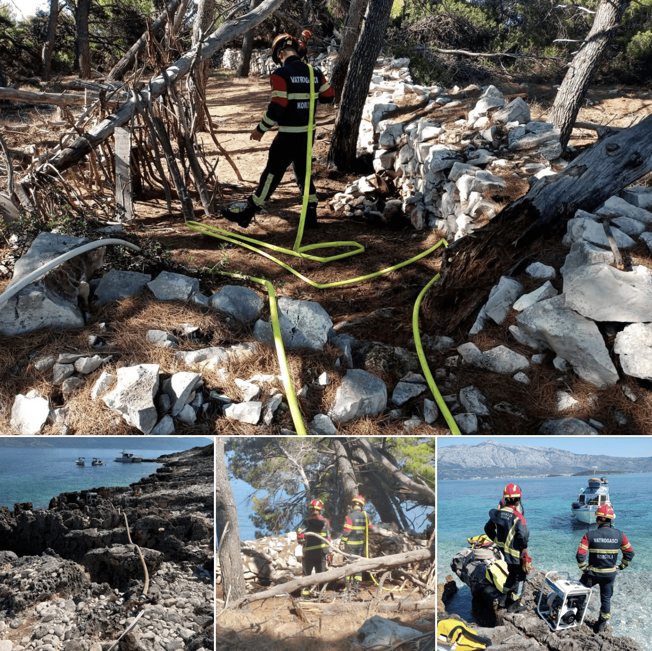 KORČULANSKI ARHIPELAG Vatrogasci ugasili požar na otočiću Sutvara
