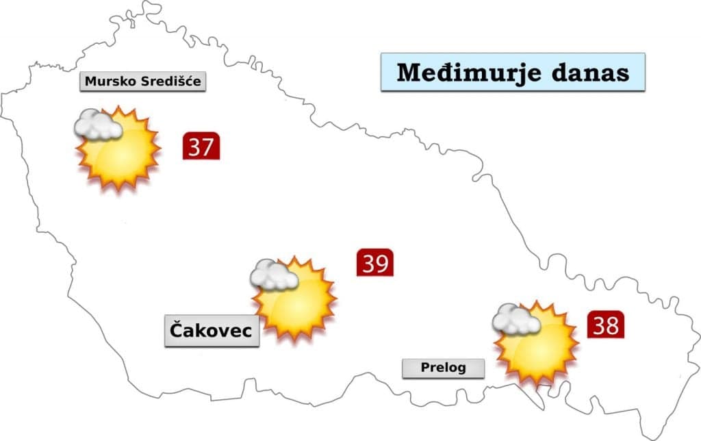 Utorak nam donosi 40°C!