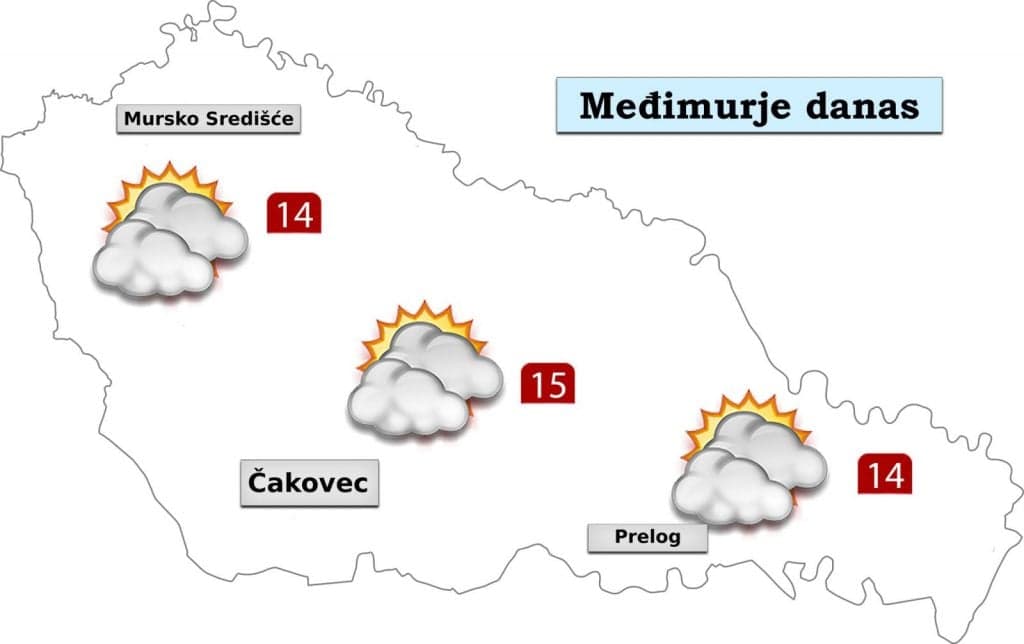 Vremenska prognoza: Oblačnije i hladnije uz malo kiše