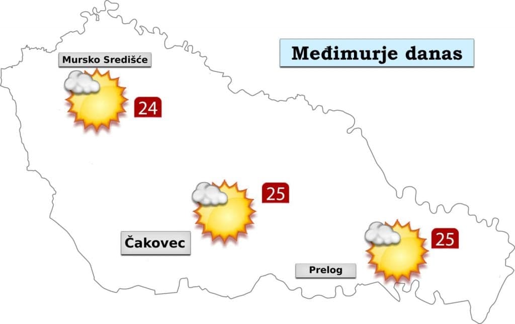 Očekuje nas sunčana i topla srijeda: Temperature će dosegnuti čak 26 stupnjeva